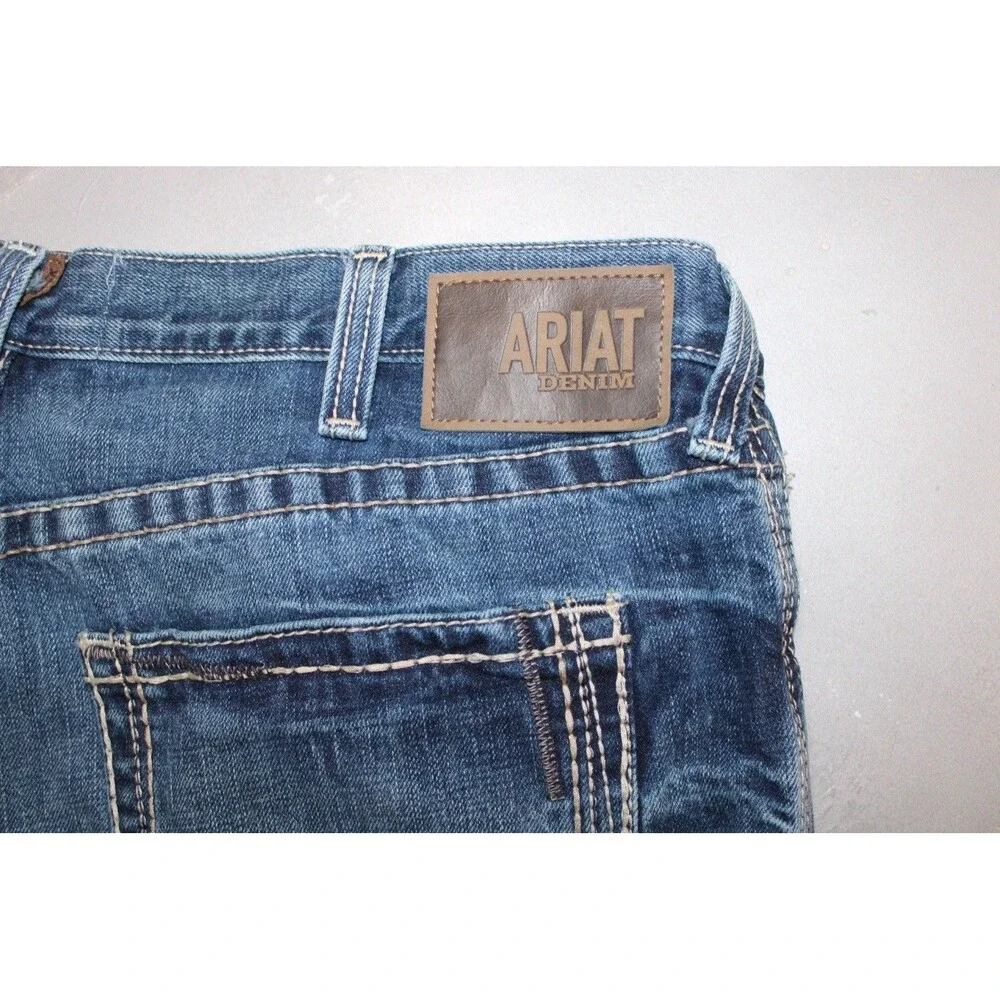 Ariat M3‎ Loose Fit Jeans Mens 44x36 Medium Wash Bootcut Western Workwear Denim